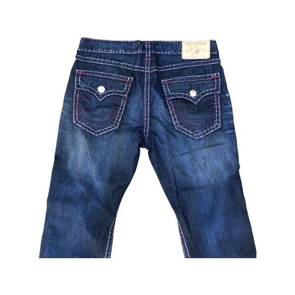 TRUE Religion Jeans Size 38 STRAIGHT Blue/Purple - Picture 2 of 8